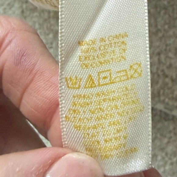 Kate Spade New York Striped Chunky Knit * Flaws* Sweater XL Cream Navy Side Zip - Picture 6 of 11